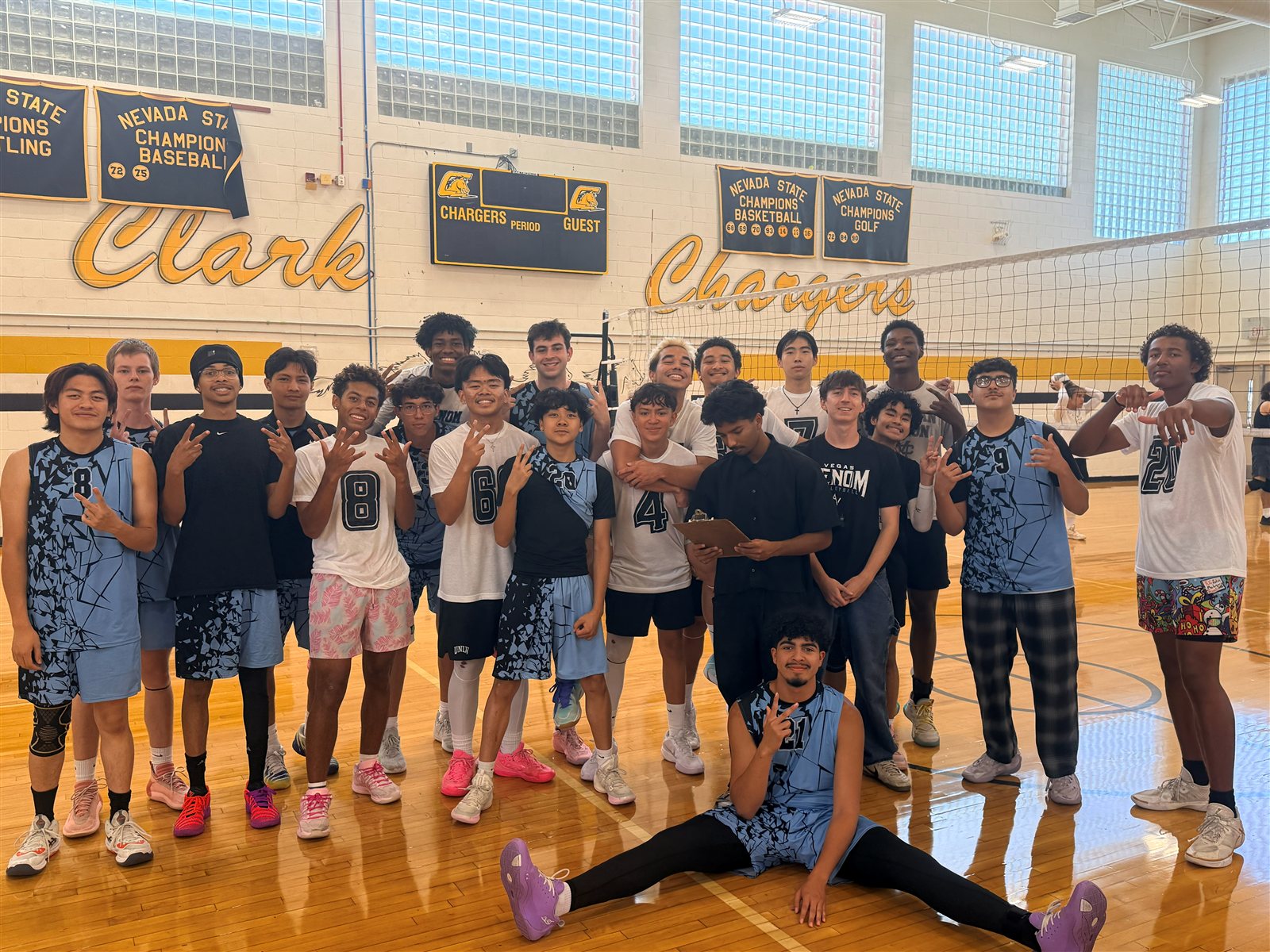 Vegas Venom Volleyball team at Clark High School